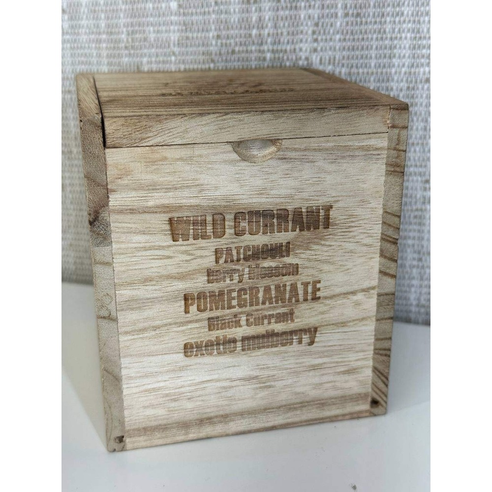 Bungalow Fragrance Collection Wooden Engraved Storage Box 057 (93)